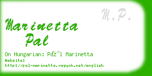 marinetta pal business card